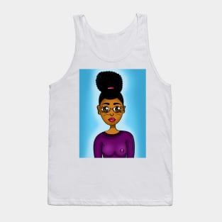 cute black girl digital art Tank Top